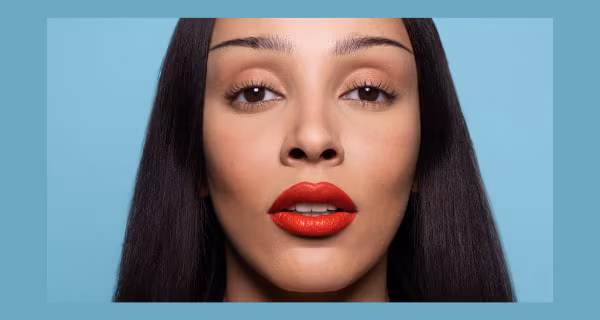 Ella wearing new powder kiss lipstick